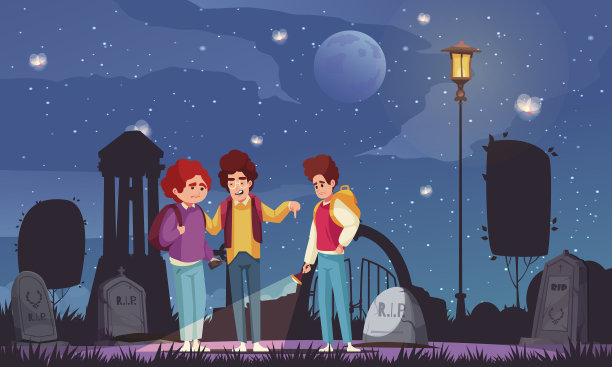 儿童恐怖故事海报图片下载