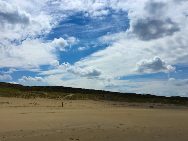 戏剧性的海滩天空图片下载