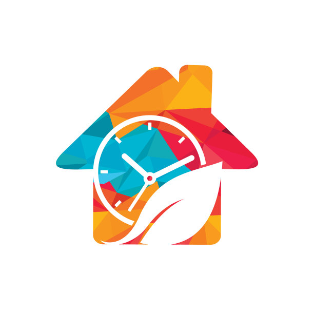 自然时光图标logo设计模板图片下载