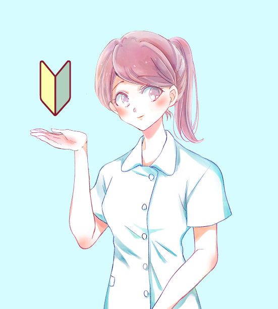 马尾辫女护士来指导图片下载