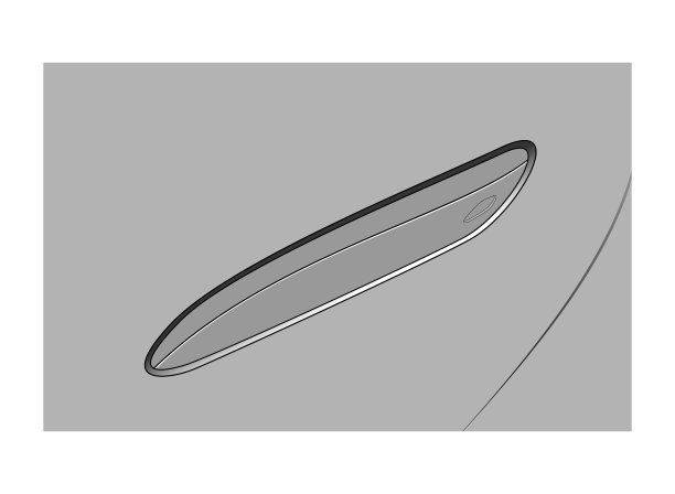 豪华侧门把手，矢量插画图片下载