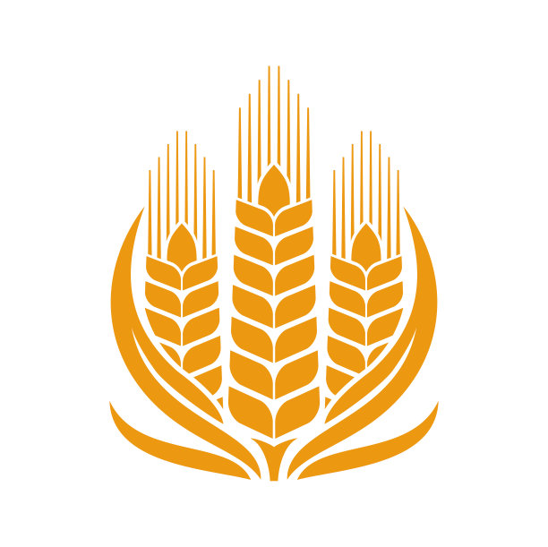 谷物小麦，黑麦和大麦圆图形图标图片下载