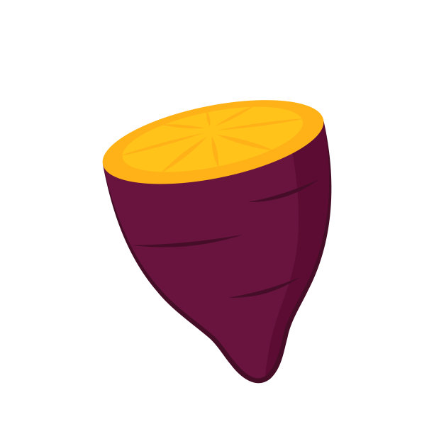 烤红薯。烤红薯标志设计。日本红薯。图片下载