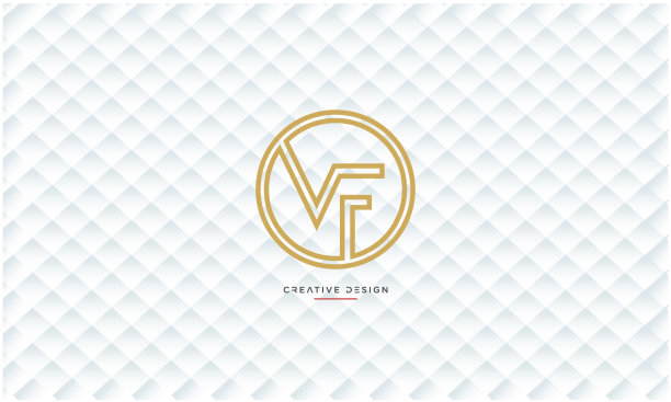 字母图标标志字母组合VF或FV图片下载