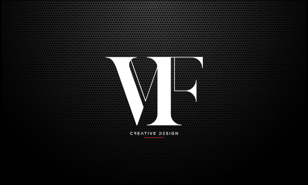 字母图标标志字母组合VF或FV图片下载