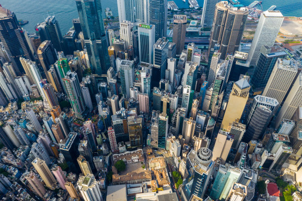 2019年4月29日:香港市中心鸟瞰图图片下载