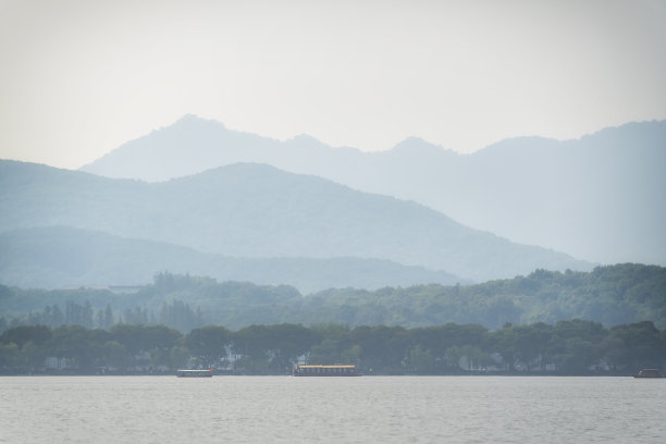 杭州西湖山水画图片下载