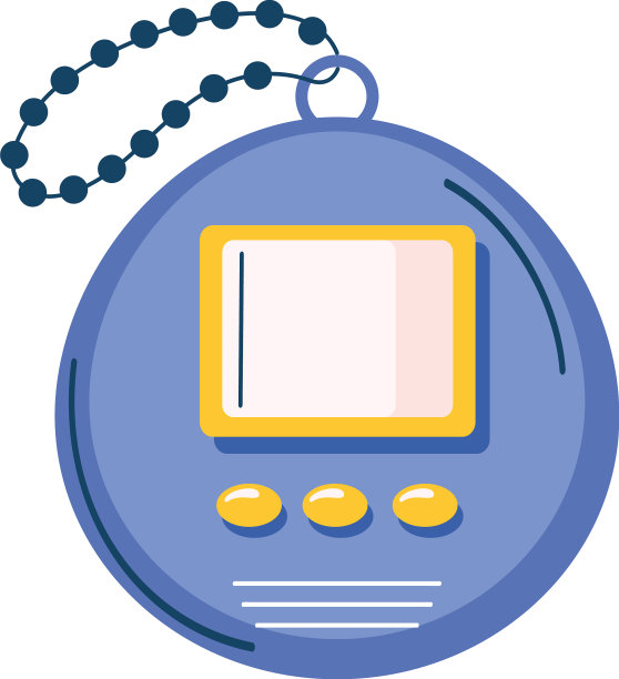 电子宠物九十年代复古风格图片下载