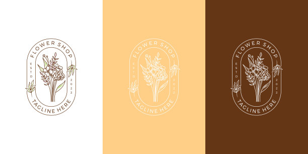 花店标志设计图片下载
