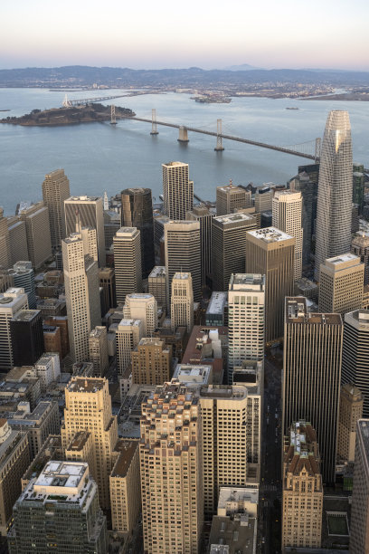 旧金山鸟瞰图图片下载