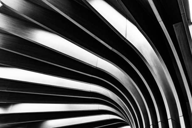 木质装饰天花板，灯柱图片下载