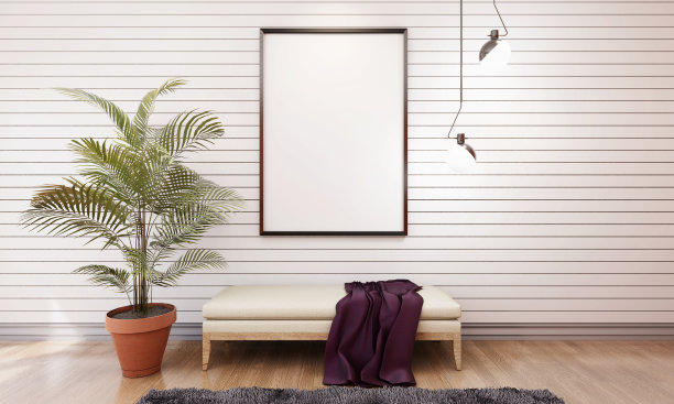 客厅三维室内设计和模型框架图片下载