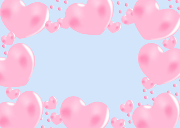 漂亮的情人节卡片，也可以用作传单或横幅图片下载