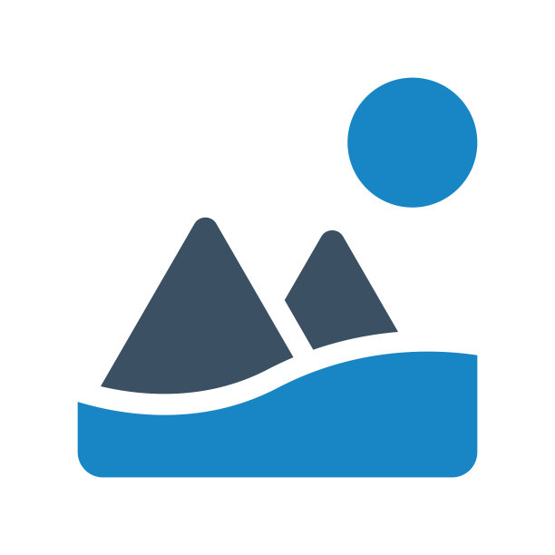 山景图标矢量插图图片下载