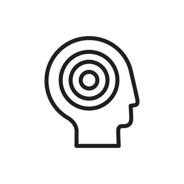 头痛图标矢量设计插图图片下载