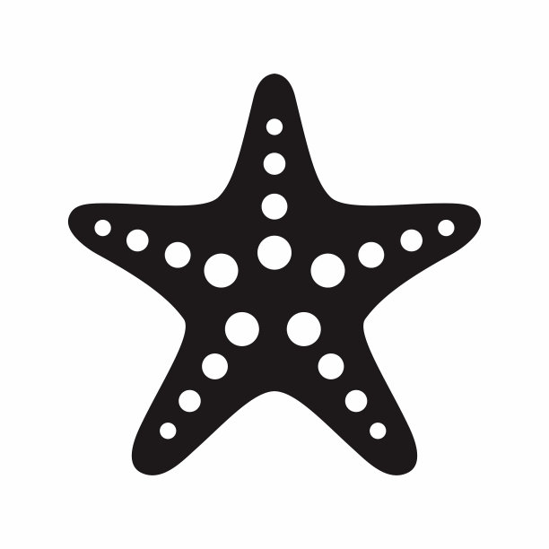 海星扁平风格的图标图片下载