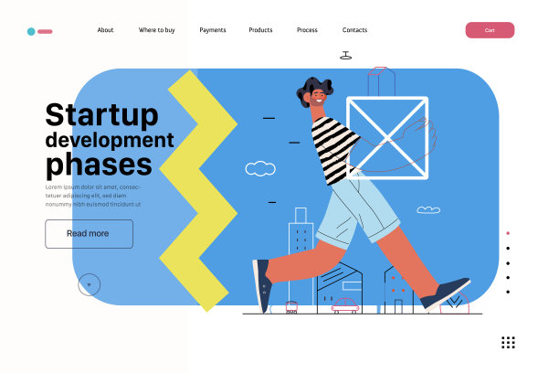 启动插图，网站登陆模板。建立新业务的概念图片下载