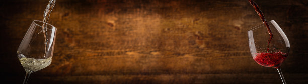 白葡萄酒和红葡萄酒图片下载