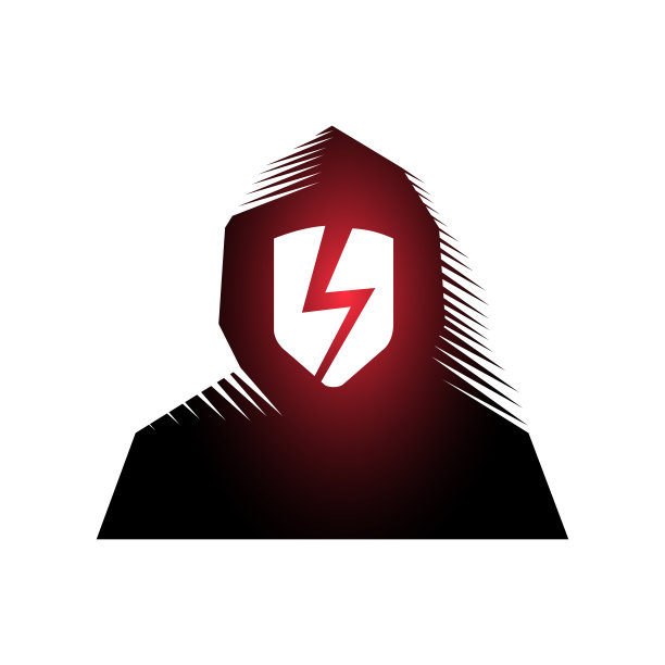 戴兜帽的化身，被黑掉，被划掉，被屏蔽了。孤立矢量图图片下载