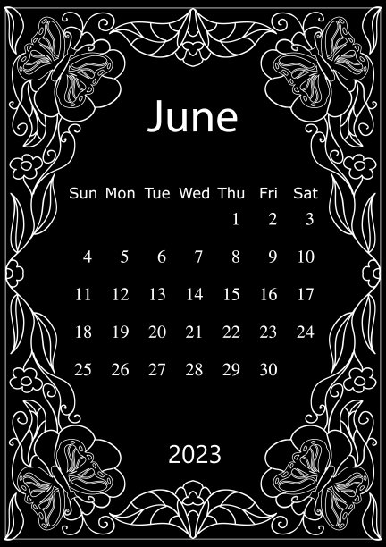 白色粉笔在黑板上涂鸦画框2023年的日历图片下载