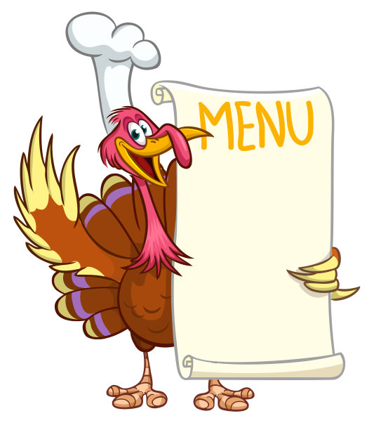 卡通快乐可爱的感恩节火鸡鸟。矢量插图隔离。感恩节设计图片下载