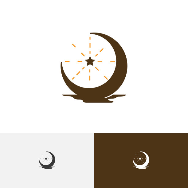 星星月亮新月夜空复古复古图片下载