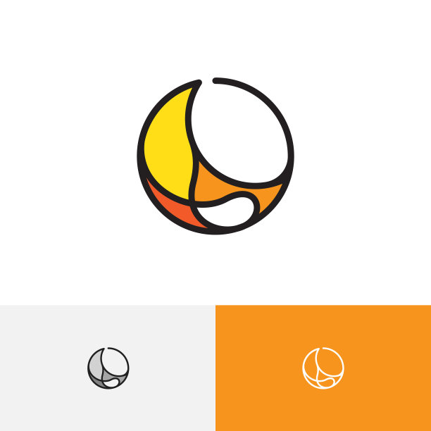 艺术月亮彩色新月天空轮廓图片下载