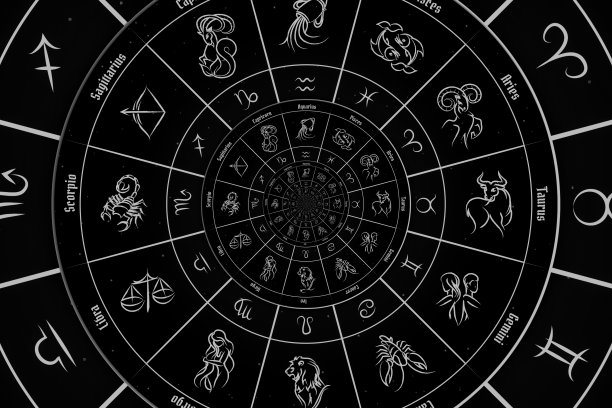 抽象神秘主义、占星术、幻想的旧概念背景图片下载