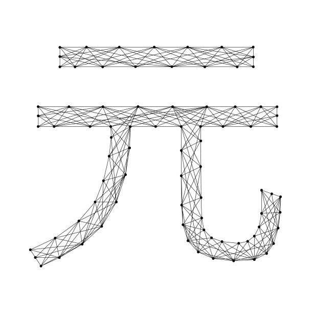 元中国，符号货币符号拼音，由抽象的未来多边形黑线和点组成图片下载