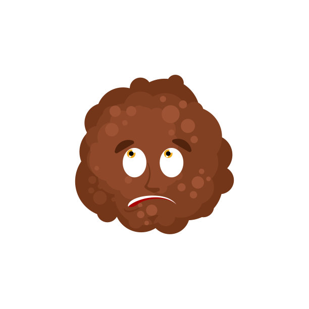 肉丸混淆了表情符号。肉丸困惑情感孤立图片下载