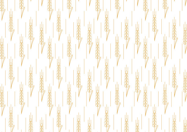 小麦图案墙纸。燕麦的象征。为文本腾出空间。大米的迹象。米色墙纸。图片下载