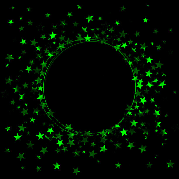 喜庆的圆框车轮和星星，与世隔绝图片下载