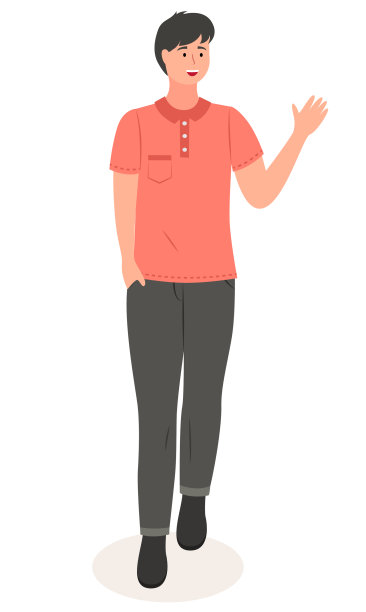 一个年轻英俊的微笑着的男人图片下载