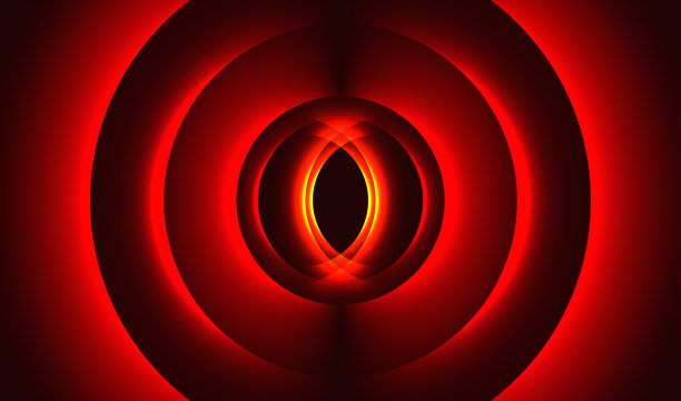 明亮的辉光黄色橙色抽象光滑光火焰红色燃烧能量爆炸为横幅或海报设计的背景概念图片下载