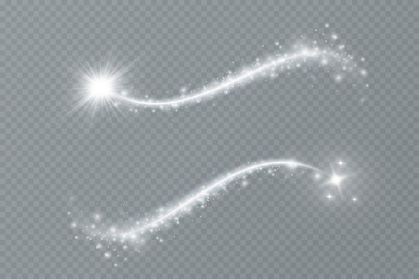 魔法螺旋闪闪发光。白光效果。带有线条的闪光粒子。涡流效应。图片下载