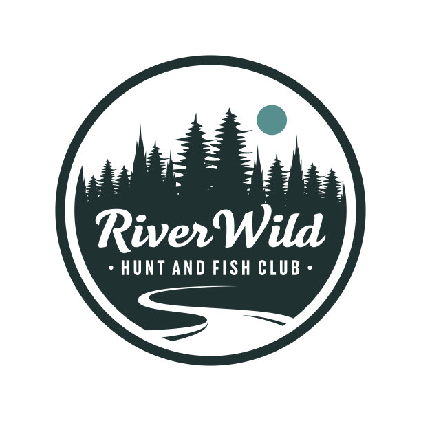 森林和河流圈徽图片下载