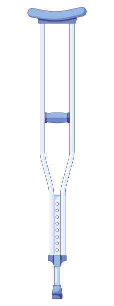 拐杖图标对金属图片下载