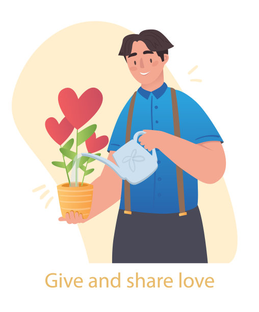 给予和分享爱的理念图片下载