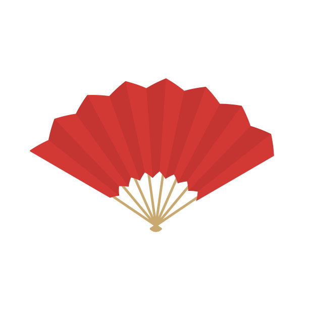 美国标准。日本折扇。日本新年和庆祝活动的装饰品。向量illustratiotn。图片下载