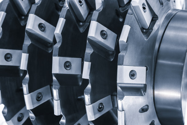 数控机床铣削金属刀具，工业设计背景，工程技术概念图片下载