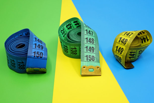 彩色测量带彩色背景图片下载