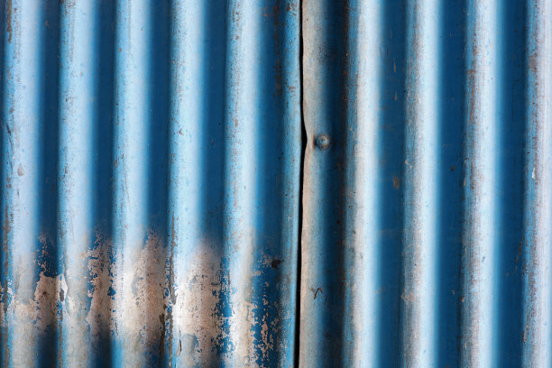 旧的蓝色金属快门细节背景图片下载