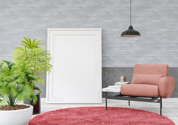 客厅三维室内设计和模型框架图片下载