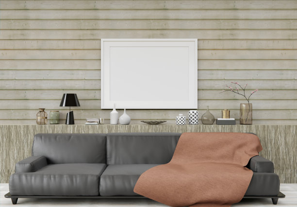 客厅三维室内设计和模型框架图片下载