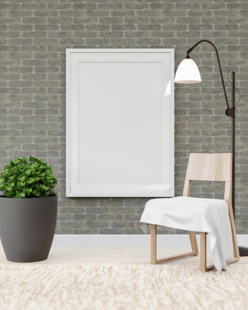 客厅三维室内设计和模型框架图片下载