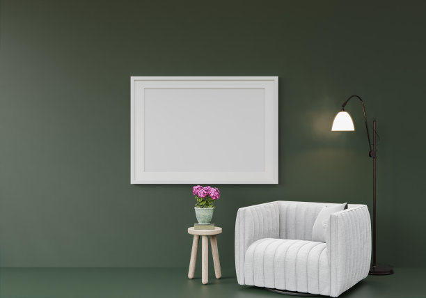 客厅三维室内设计和模型框架图片下载