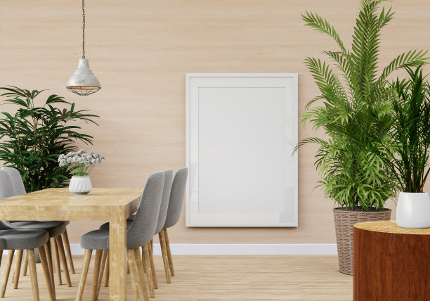 餐厅三维室内设计及模型框架图片下载