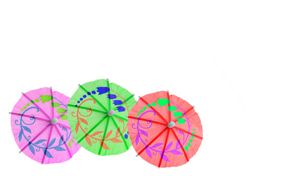 纸伞鸡尾酒剪出来的。图片下载