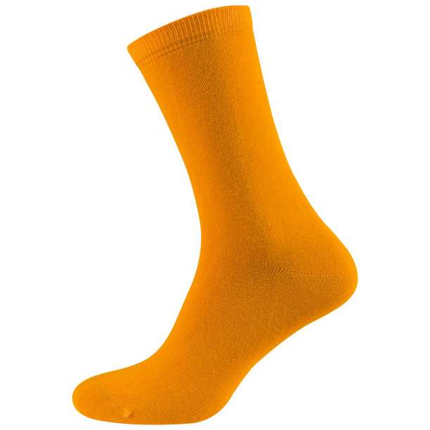 白色的底色，黄色的长而蓬松的棉袜图片下载