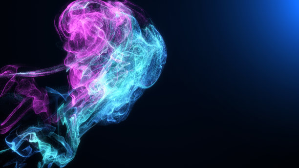 粒子波形，技术概念背景图片下载